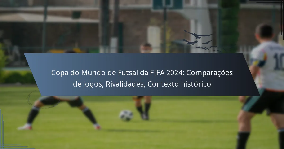 Copa do Mundo de Futsal da FIFA 2024: Comparações de jogos, Rivalidades, Contexto histórico
